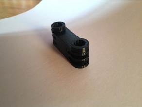 adaptador gopro em linha reta A impressão 3d a titular 3d print model - Mito3D