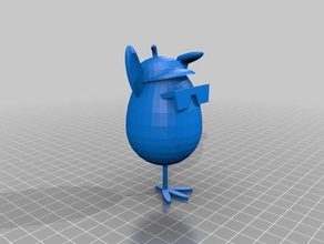 ei hat Hähnchenkeule Sonnenbrillen bunny-Ohren 3d-drucken bunny Huhn Ohr Ohren Bein Kaninchen Sonnenbrille 3d print model - Mito3D