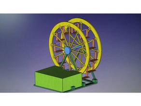 ferris wheel whit motor pulley construction toys big 3d print model - Mito3D