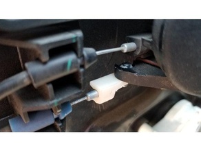 jeep wrangler jk pestillo de la puerta del clip automoción cable el 3d print model - Mito3D