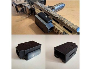 mobius2 scopecam picatinny mount parts 20mm airsoft asg cam camera gun lens mobius rail rifle runcam softair 3d print model - Mito3D