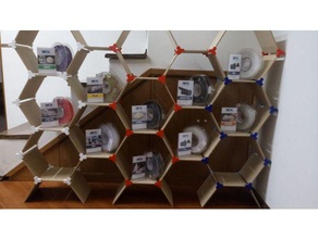 prateleira beehive - hex estante 3dx 6mm La impresión en 3d 3d print model - Mito3D
