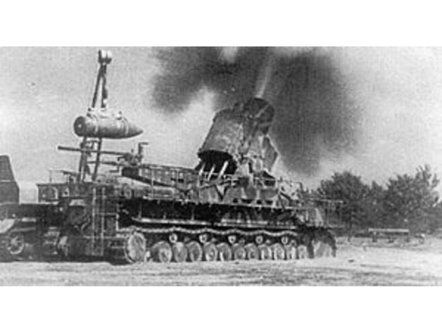 1 100 karl çok araç Alman tankı tank karl-ger t m rser 2 Dünya Savaşı 3D print model - Mito3D