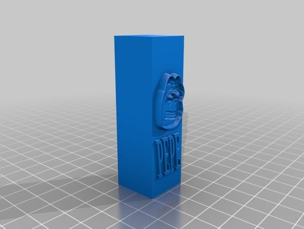 pepe stand v2 meme 3D print model - Mito3D