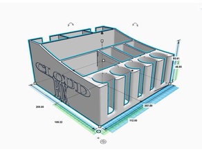 cloud box organization 3d print model - Mito3D