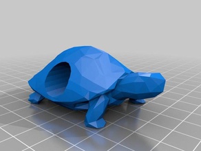 low poly tartaruga cordone di paracord accessori utile 3d print model - Mito3D