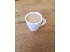 cute coffee cup dual extrusion scans & replicas 3d print model - Mito3D