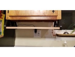 shelf bracket under upper kitchen cabinet 3d printing 3d print model - Mito3D