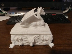 dragão caixa de remix 4 criaturas 3d print model - Mito3D