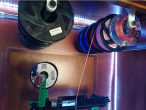 filament rail sliding rack brackets tool holders & boxes holder spool 3d print model - Mito3D