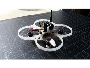 micro de 64 nano luz hobby 64mm el fpv quadcopter quad pequeño chillido whoop 3d print model - Mito3D