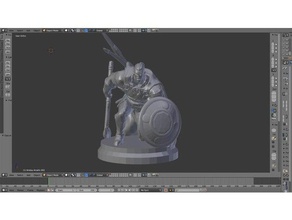 human barbarian slayer people 3d print model - Mito3D