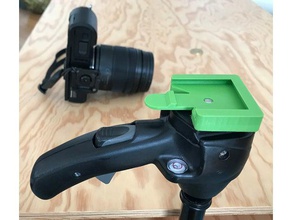diseño de pico captura 2 estándar la placa adaptador trípode cámara punta montaje en 3d print model - Mito3D