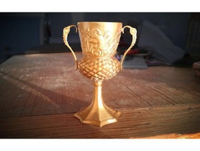 hufflepuff cup props harry potter hogwarts 3d print model - Mito3D
