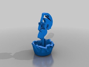 sigmund freud - whats mans mind coconut version sculptures 3d print model - Mito3D