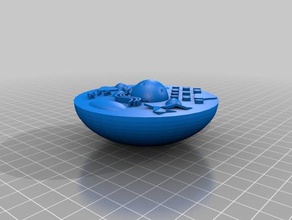animal cell model biology bacteria microbiology science 3d print model - Mito3D