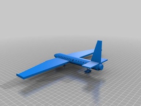 3dmodel uçağım 3d baskı 3d print model - Mito3D
