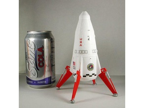 mini mars lander hobi model roket 3d print model - Mito3D