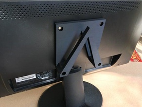 laptop vesa holder office macbook stand mount 3d print model - Mito3D