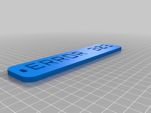 errore 303 organizzazione su misura 3D print model - Mito3D