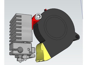 quimera radiale fã titular A impressão 3d ventilador e3d radial 3d print model - Mito3D