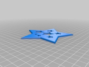 contorno de estrelas ferramentas arte estrela 3d print model - Mito3D