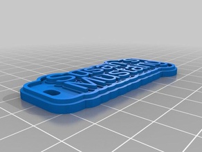 susans mustang keychain signs & logos customized 3d print model - Mito3D