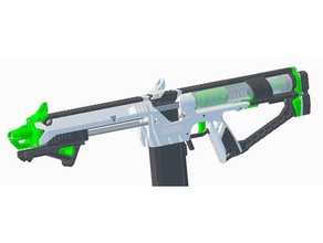 nerf caliburn - rmax barril mortalha brinquedo & acessórios para jogos 3d print model - Mito3D