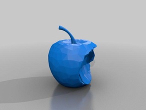 maçã mordida comida e bebida 3d print model - Mito3D