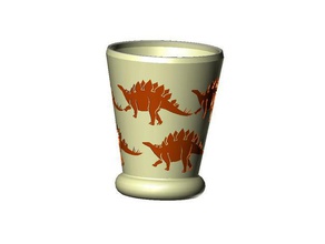 stegosauro vaso famiglia 3d print model - Mito3D