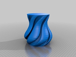 il mio personalizzato ondeggianti vaso di fabbrica arredamento su misura 3d print model - Mito3D