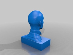 wilbur wright busto sculture 3d print model - Mito3D