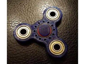 tri fidget spinner toys & games 3d print model - Mito3D