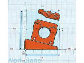 printrbot simple metal bowden conversión La impresión en 3d hotend adaptador moount 1405 3d print model - Mito3D
