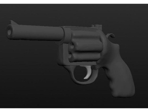 el revólver props boomstick desktophero arma de fuego en miniatura la pistola rpg six-shooter 3d print model - Mito3D