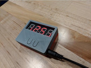 clock kit case 35mm barrel plug electronics c51 diy enclosure 3d print model - Mito3D