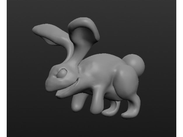 mr bunny a los animales desktophero en miniatura el conejo rpg 3D print model - Mito3D