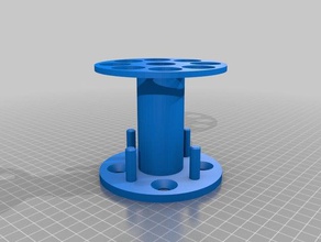 rodada mini suporte de tubos ensaio simples remix biologia 3d print model - Mito3D