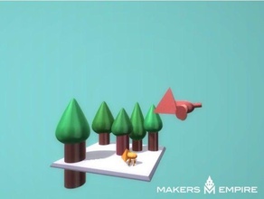 une scène de forêt art 3d print model - Mito3D