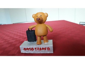 me sculptures action figure figurine first person view teddybear teddy bear traveling traveller 3d print model - Mito3D