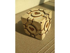 companion cube toy & game accessories 3d print model - Mito3D