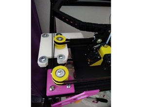 tronxy x5s forte frente da polia montagem Impressora 3d de peças desvio 3d print model - Mito3D