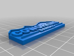 coworking bansko logo segni e loghi il 3d print model - Mito3D