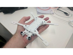 mini katlanabilir quadcopter r c araçlar drone 3d print model - Mito3D