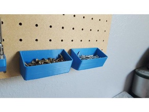 pegboard basket tool holders & boxes 3d print model - Mito3D
