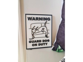 greyhound chien de garde signer 2d art chiens signe 3d print model - Mito3D