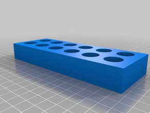 Rohr Halter testtube rack openscad Container mehrere Rohre tubeholder 3d print model - Mito3D