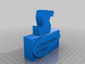coworking camp-trophy Skulpturen camp trophy 3d print model - Mito3D