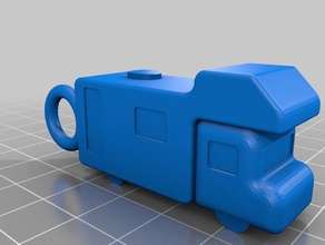 camping car keychain keychains 3d print model - Mito3D
