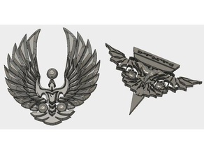 romulan emblems props emblem logo star trek tng 3d print model - Mito3D
